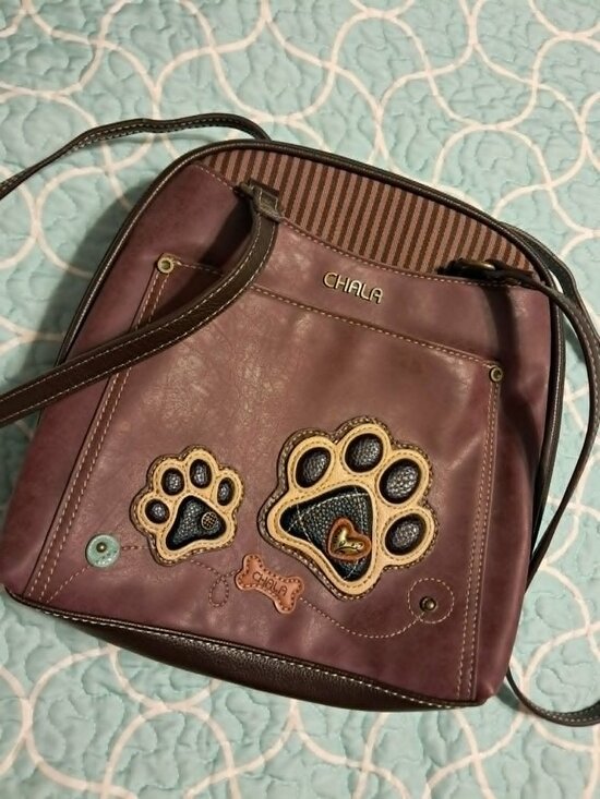 CHALA PAW PRINT CONVERTIBLE BACKPACK PURSE TOTE SO CUTE! main image 5